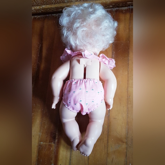 1984 Baby Alive Doll 13" Kenner Vintage Lever on Back WORKS Hong Kong - Picture 7 of 17
